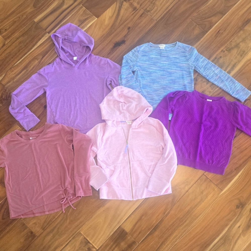 Girls XS (4/5) Long Sleeve Shirt Lot - Zella, Crewcuts & GAP